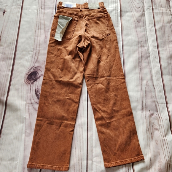 NWT Everlane "The Way-High" Rise Straight Jean Burnt Orange | Women's Size 23 - Picture 8 of 14